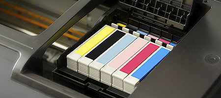 Ink Cartridges in Printer